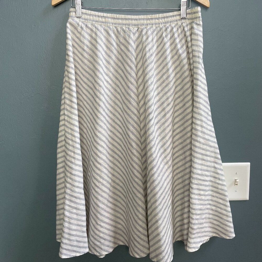 Banana Republic Outlet Striped Midi Skirt Small GUC